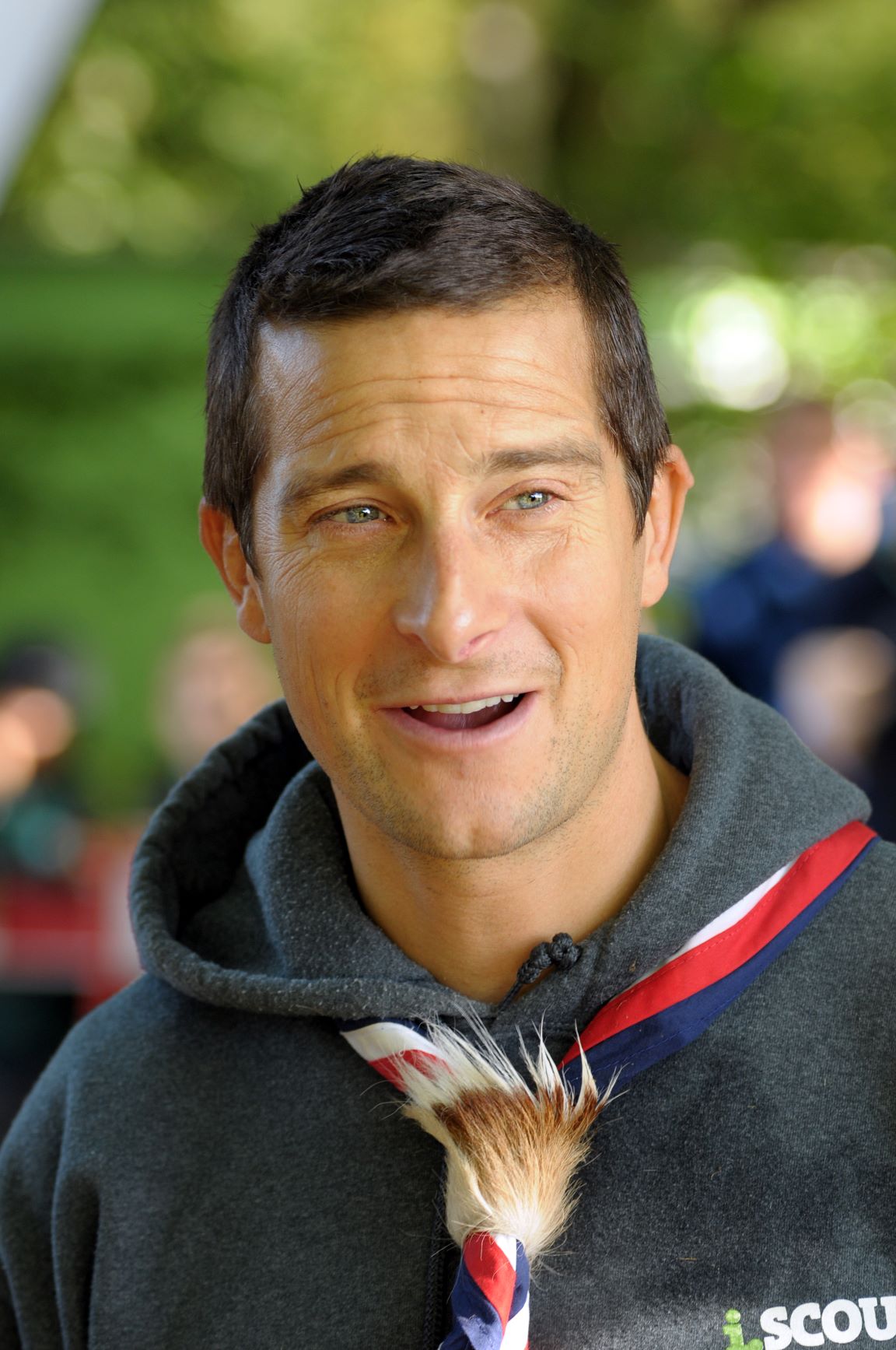 Bear Grylls arrives at Coventry Scouts Group in 2012