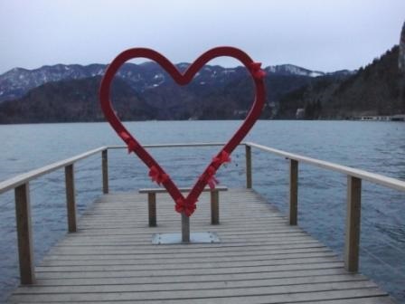 Heart, Lake Bled, Slovenia