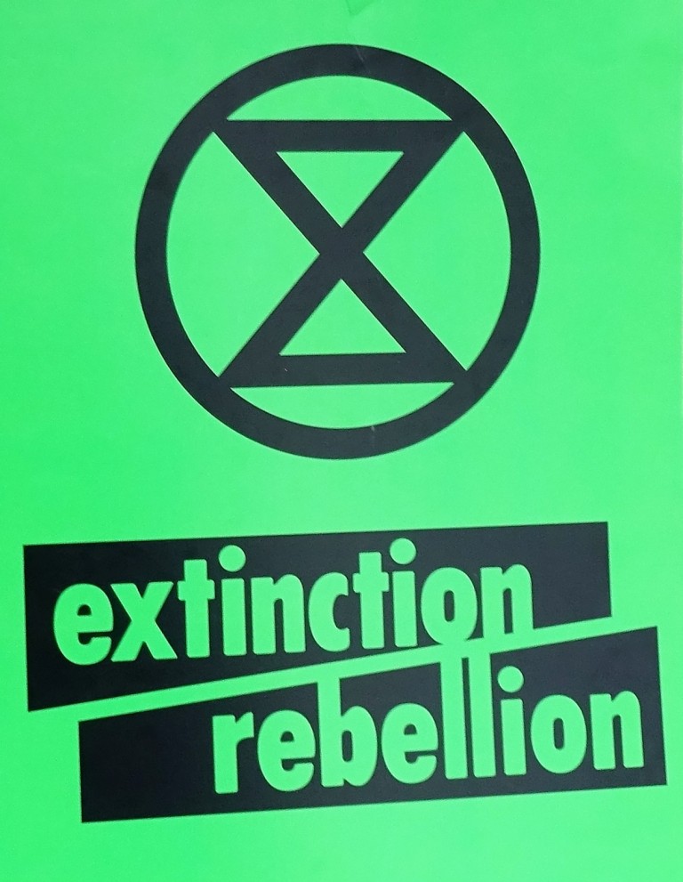 XR placard (symbol and name on green background)