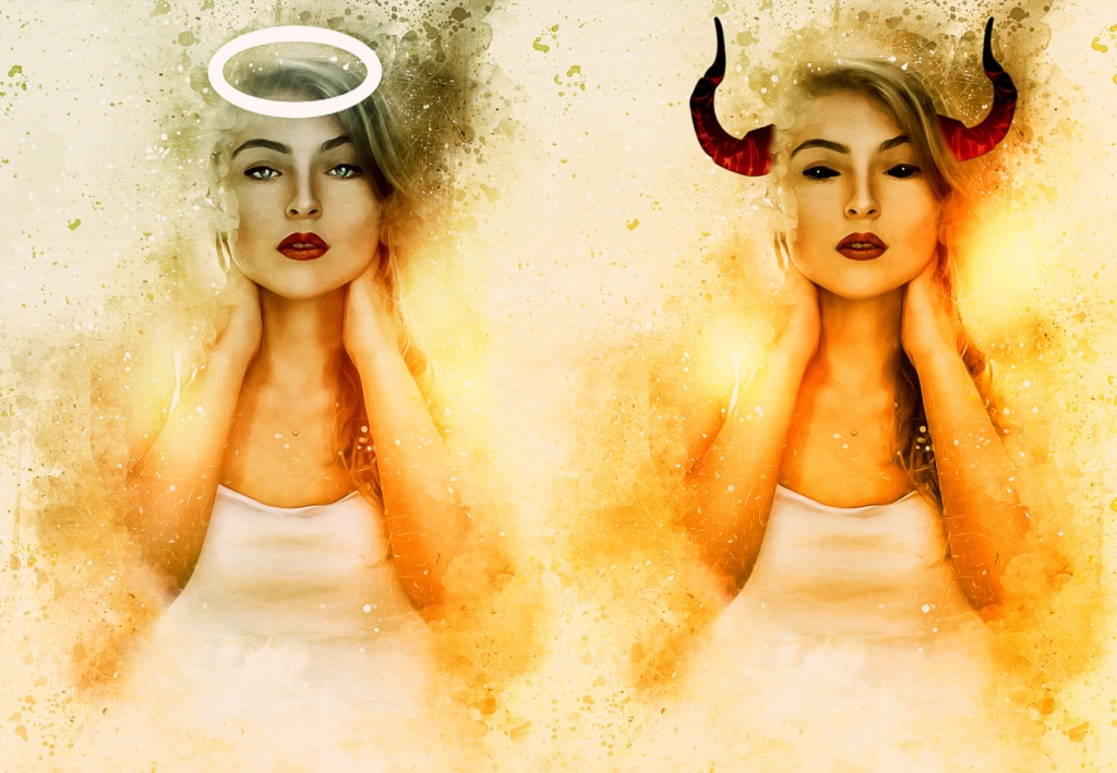 Angel Woman and Devil Woman