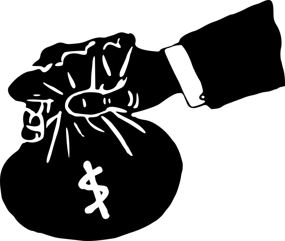 Bag of cash graphic
