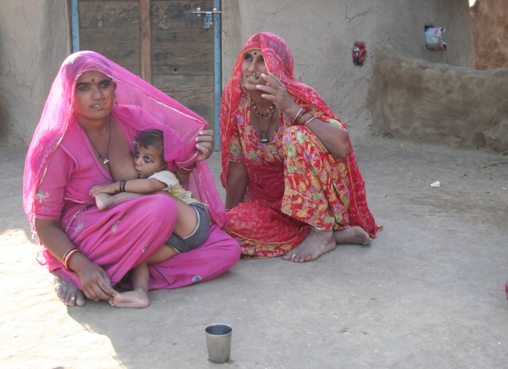 Toddler breastfeeding, India