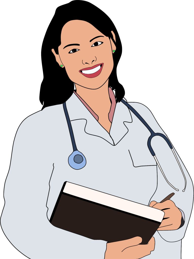 Female doctor cartoon