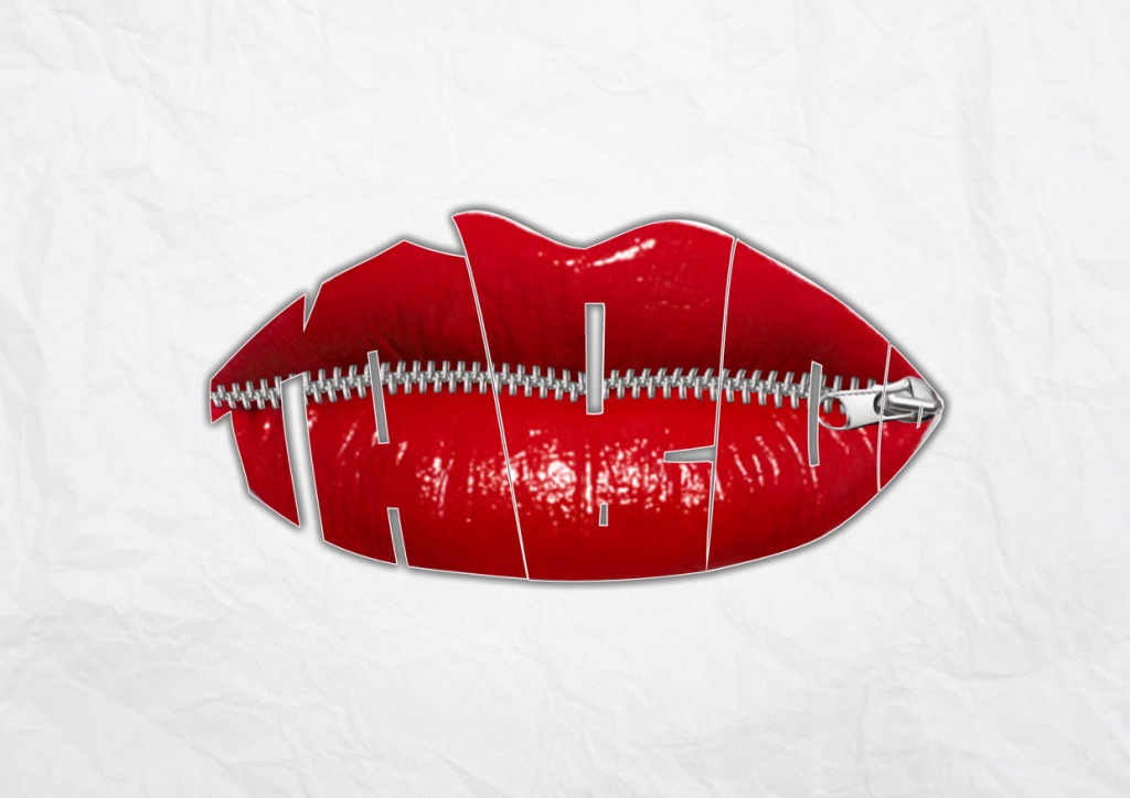 Zipped Female Lips graphic