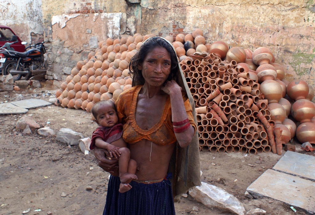 Poor World woman & baby