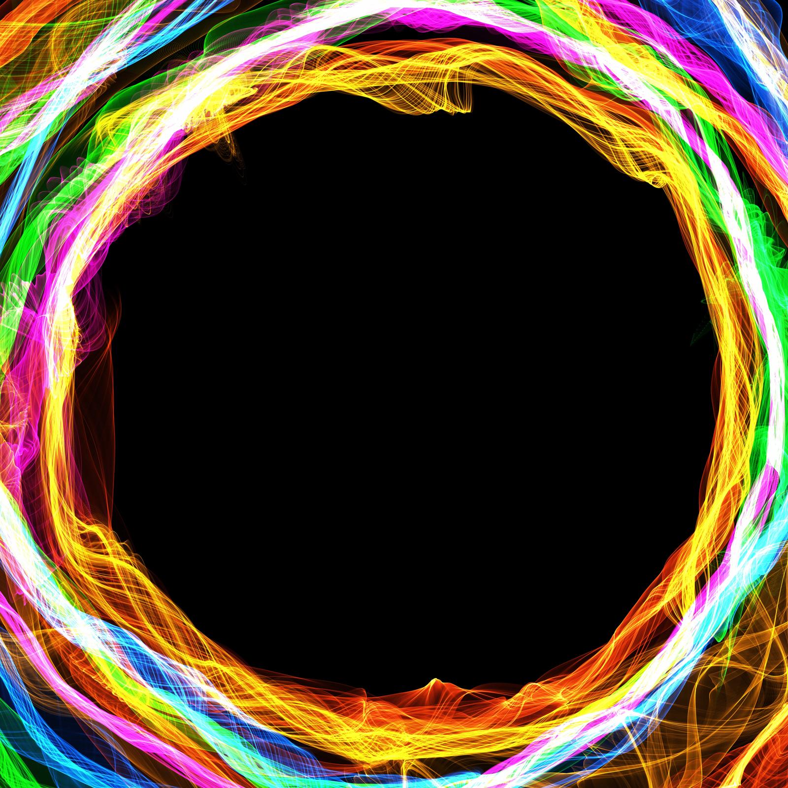 Rainbow flame mandala
