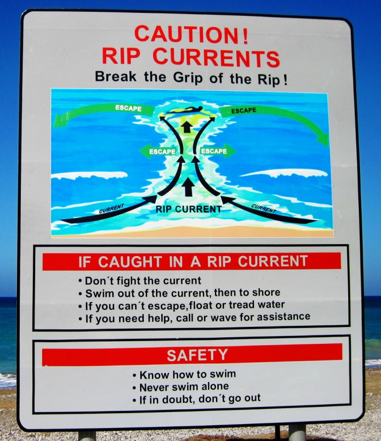 Rip Current sign