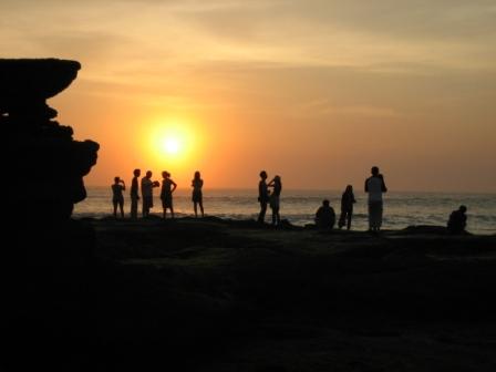 Summer people at beach