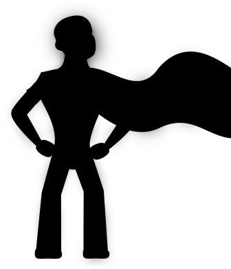 Superhero silhouette