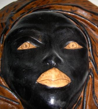 Mask of black woman