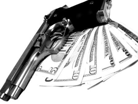 Gun and money