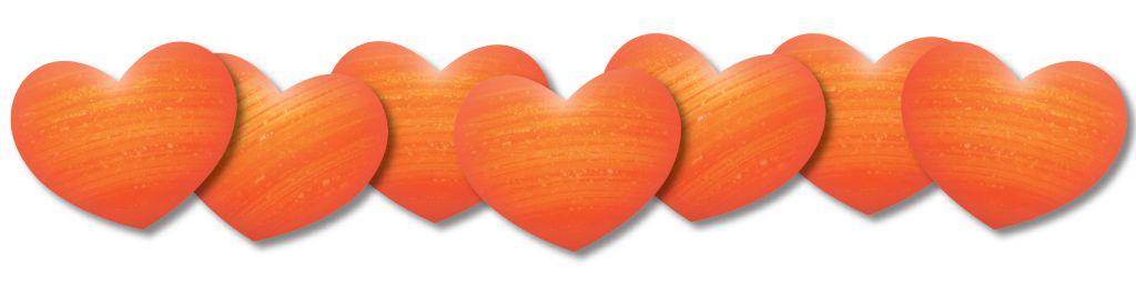Shimmering hearts