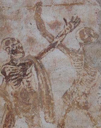 Skeletons fight