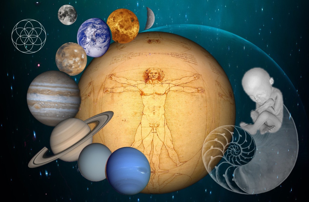 Universe, Birth, Leonardo imagery